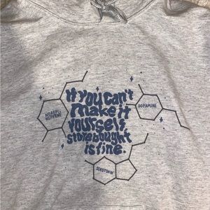 Cozy hoodie, barely worn. Mental health hoodie.